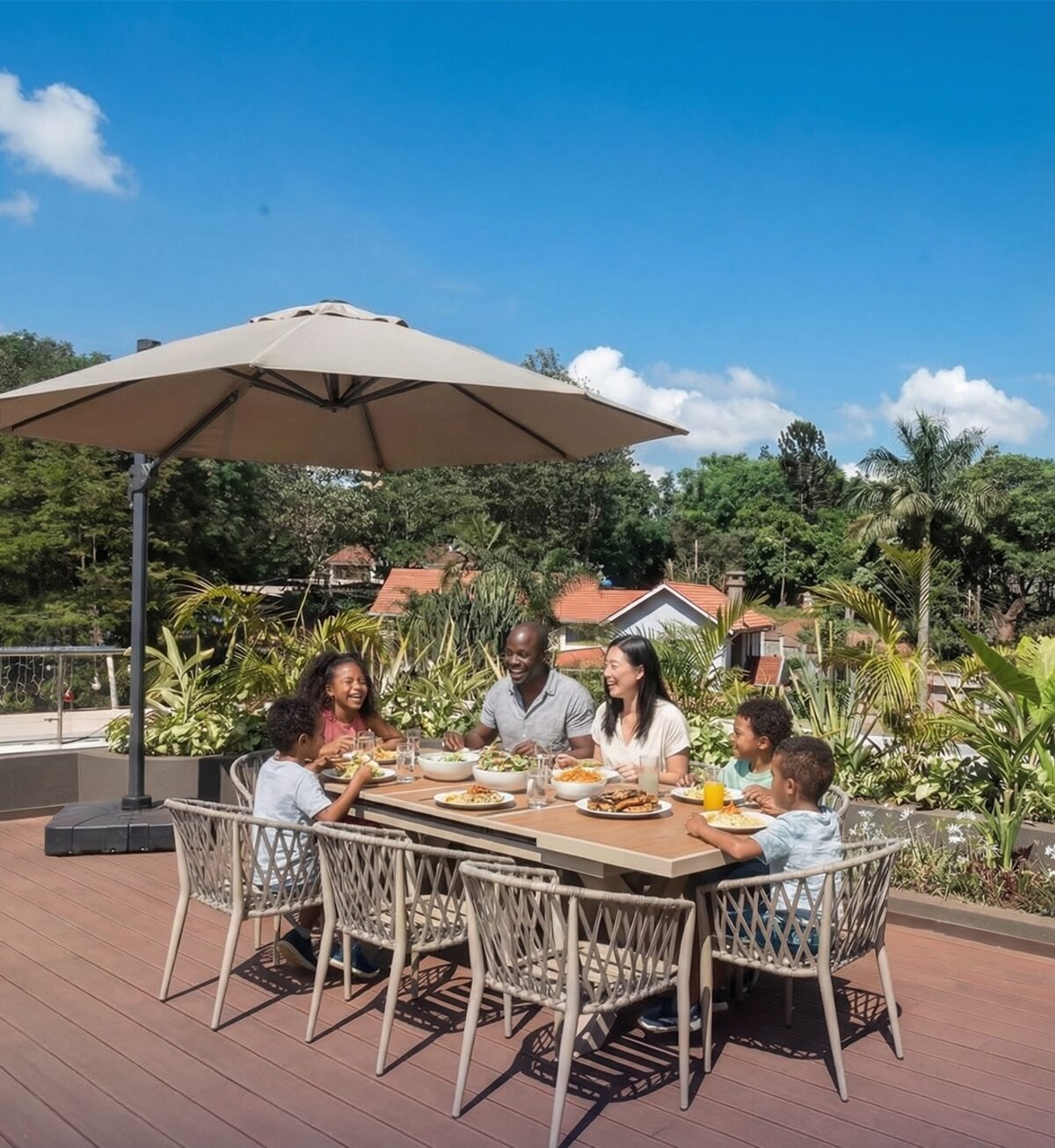 Rooftop patio