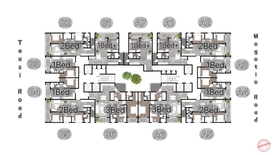 Oak West Residency In Westlands, Nairobi. 1, 2 & 3 Bedrooms