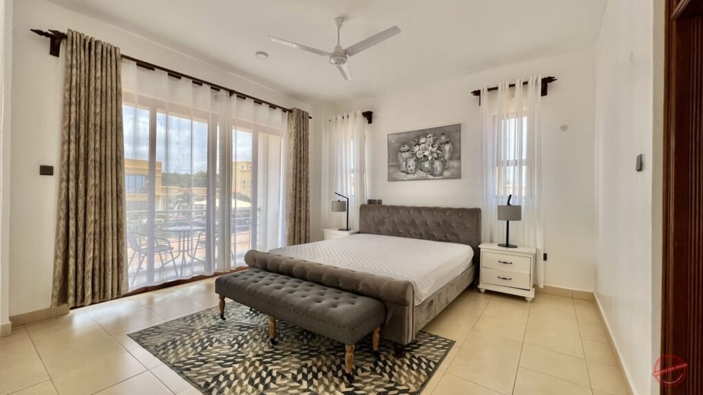 Ensuite bedroom in a holiday villa for sale at Vipingo, Kilifi