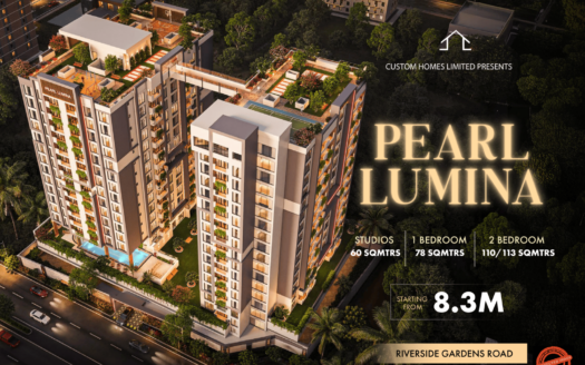 PEARL LUMINA Riverside Drive, Nairobi. Studio, 1 and 2 Bedrooms for sale from Ksh. 8.3m