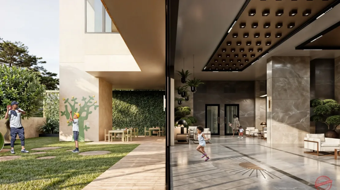 lobby4-scaled at Sunset Park Apartments For Sale In Westlands, Nairobi 2 And 3 Bedrooms