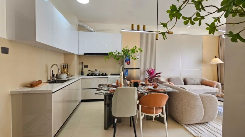 Fully fitted modern kitchen in Luster Arbor Residency apartments