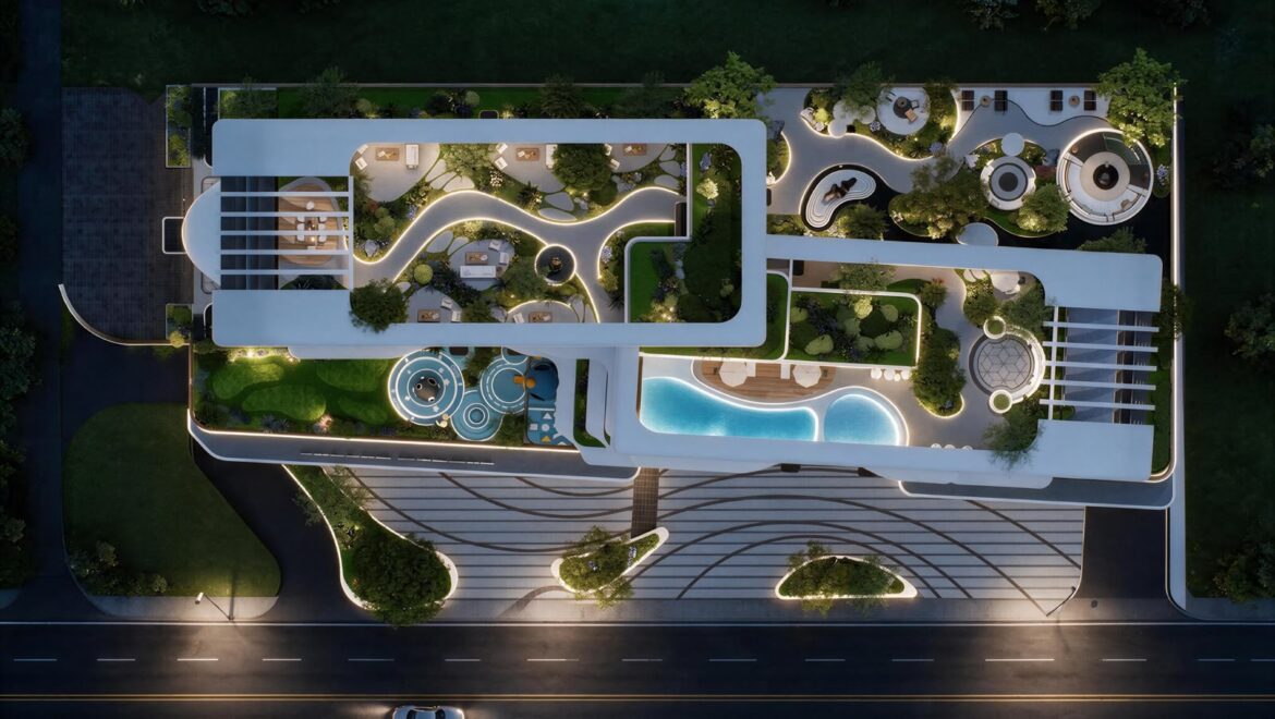 Santorini Residences Westlands rooftop view Nairobi