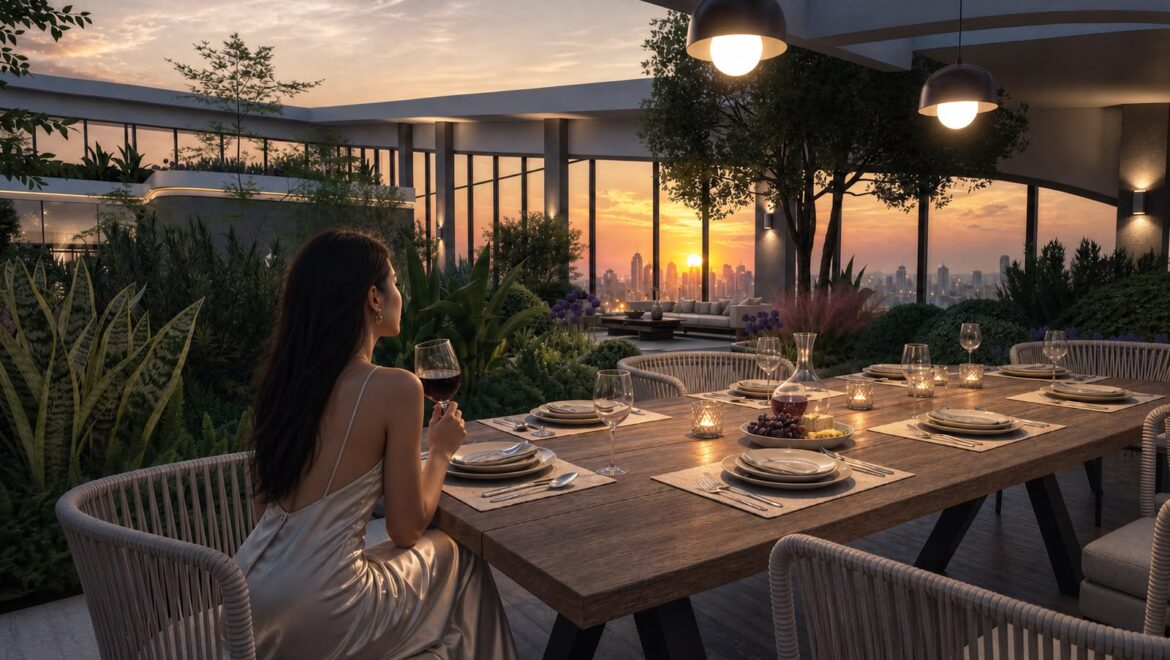 Santorini Residences Nairobi swimming pool and rooftop