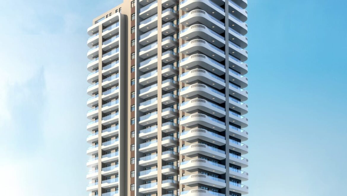 Floor plan of a 2 bedroom apartment at Riverside Times, Riverside Nairobi
