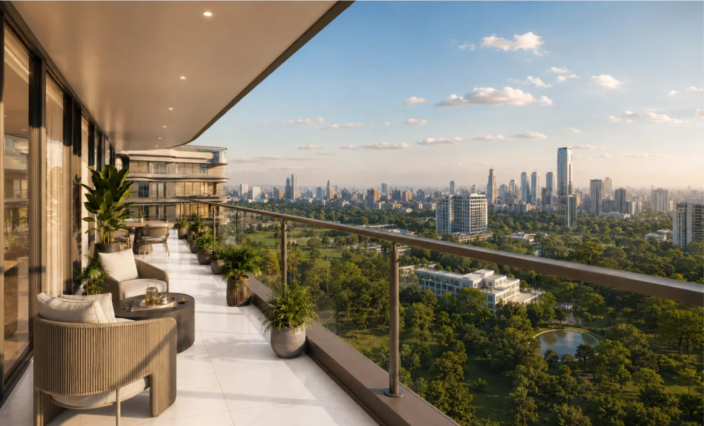 Riverside Azure Balcony – 3 Bedroom Apartment for Sale in Riverside Drive by Sir Francis Homes