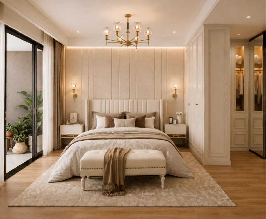 Riverside Azure Master Bedroom – 1 Bedroom Apartment for Sale in Riverside Drive by Sir Francis Homes