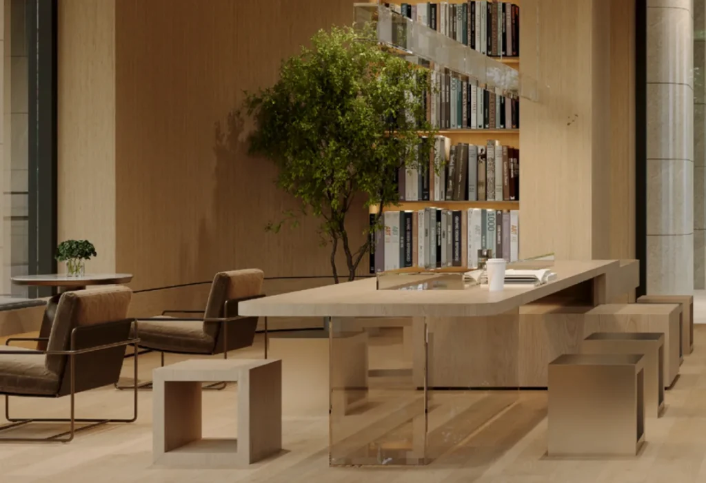 Belgravia Place coworking cafe – 3 Bedroom Apartment for Sale in Kileleshwa by Sir Francis Homes