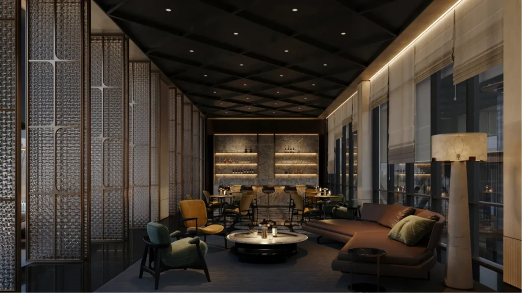 Belgravia Place poolside lounge – 1 Bedroom Apartment for Sale in Kileleshwa by Sir Francis Homes